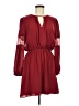 Express 100% Polyester Burgundy Casual Dress Size M - photo 1