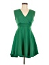 Assorted Brands Solid Green Cocktail Dress Size S - photo 1