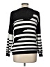 Frank Lyman Design 100% Cotton Stripes Silver Pullover Sweater Size L - photo 2