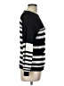 Frank Lyman Design 100% Cotton Stripes Silver Pullover Sweater Size L - photo 4