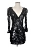 Kardashians for Bebe 100% Polyester Silver 3/4 Sleeve Top Size XS - photo 1