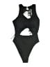 Unbranded Graphic Black One Piece Swimsuit Size S - photo 1