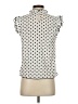 Shein 100% Polyester Polka Dots Ivory Sleeveless Blouse Size S - photo 2