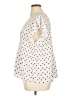 Adrianna Papell 100% Polyester Polka Dots Ivory Short Sleeve Blouse Size XL - photo 5