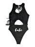 Unbranded Graphic Black One Piece Swimsuit Size S - photo 2