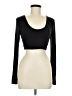 Shein Black Long Sleeve Top Size 6 - photo 1