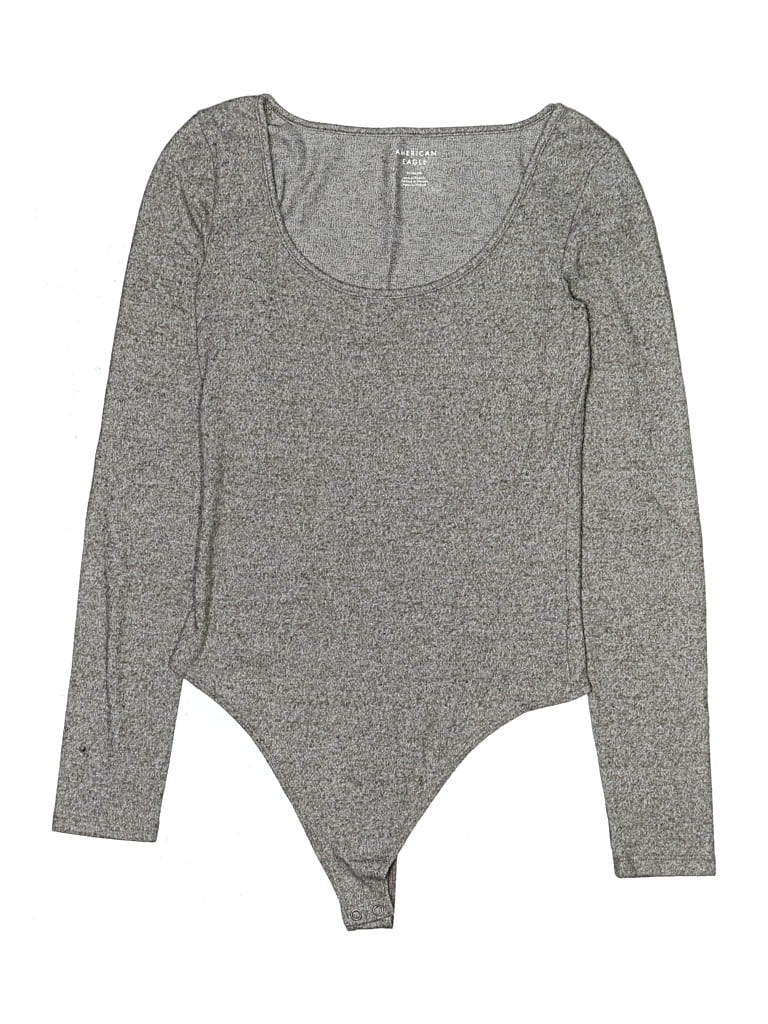 Pre-owned American Eagle Outfitters Bodysuit In Gray