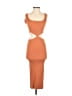Isalis Orange Cocktail Dress Size S - photo 1