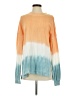 Easel 100% Cotton Tie-dye Orange Pullover Sweater Size S - photo 1