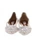 Badgley Mischka Silver Ivory Flats Size 8 - photo 2
