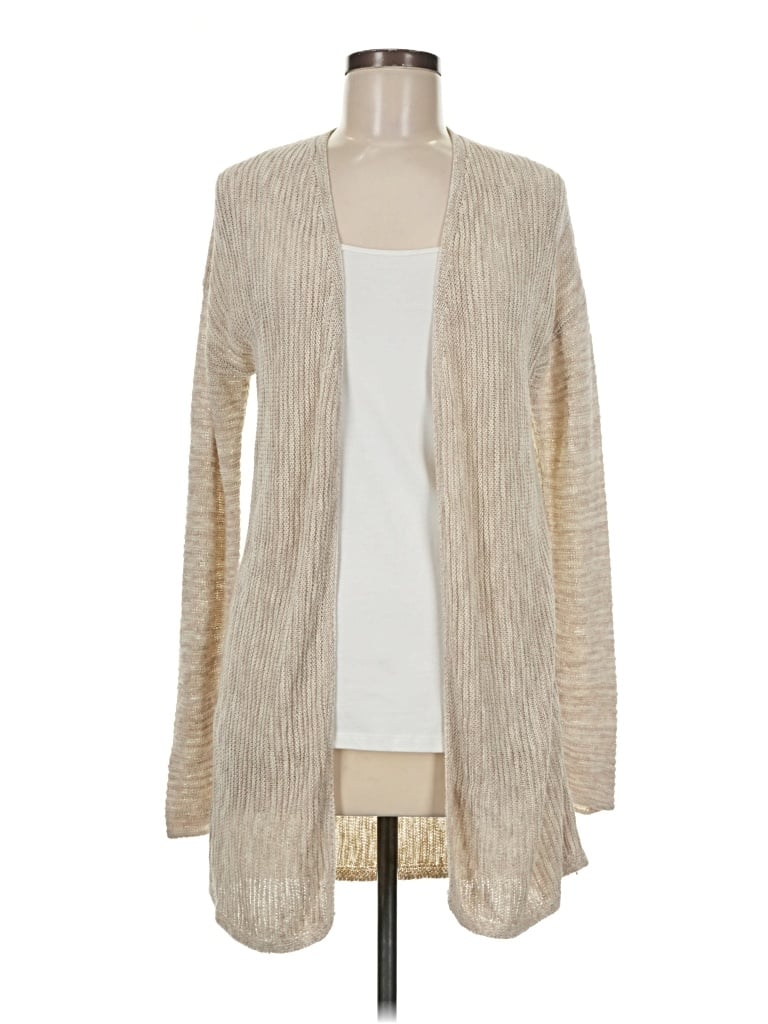 Pre-owned Tahari Cardigan Sweater In Tan