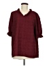 Unbranded Burgundy 3/4 Sleeve Blouse Size M - photo 1