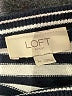 Ann Taylor LOFT Outlet Stripes Black Pullover Sweater Size M - photo 7