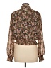 Lost + Wander 100% Polyester Floral Brown Long Sleeve Blouse Size M - photo 2