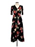 Old Navy 100% Viscose Floral Black Casual Dress Size M - photo 1