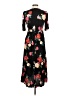 Old Navy 100% Viscose Floral Black Casual Dress Size M - photo 2