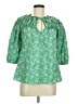 Topshop Green 3/4 Sleeve Blouse Size 6 - photo 1