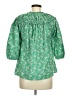 Topshop Green 3/4 Sleeve Blouse Size 6 - photo 2