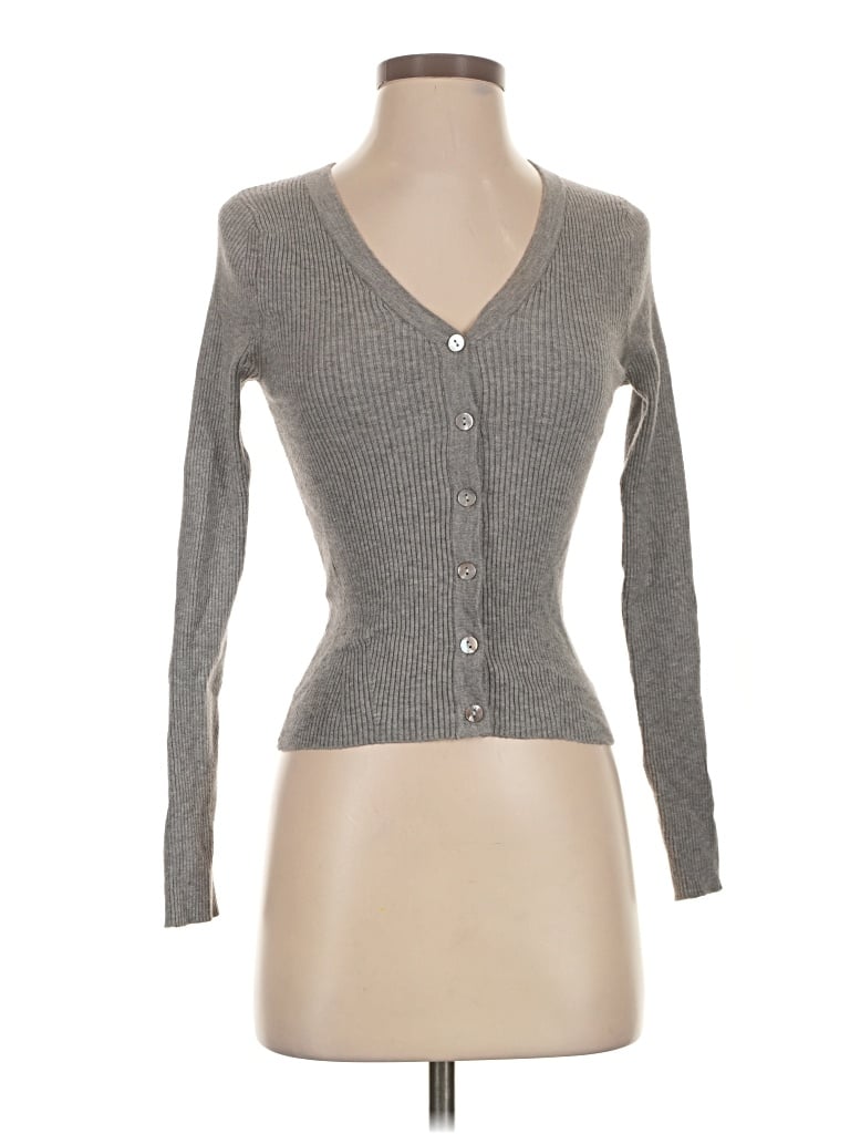 Pre-owned Mng Cardigan Sweater In Gray