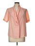 Assorted Brands Pink Orange Short Sleeve Blouse Size L (estimated) - photo 1