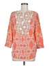 The Limited Outlet 100% Polyester Orange 3/4 Sleeve Blouse Size M - photo 1