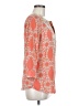 The Limited Outlet 100% Polyester Orange 3/4 Sleeve Blouse Size M - photo 4