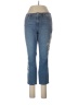 J.Jill Floral Blue Jeans Size 10 - photo 1