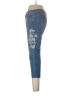 J.Jill Floral Blue Jeans Size 10 - photo 5