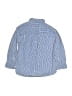 First Wave 100% Cotton Checkered-gingham Blue Long Sleeve Button-Down Shirt Size 5 - photo 2