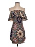 Shein 100% Polyester Paisley Blue Cocktail Dress Size 4 - photo 1