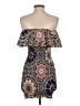 Shein 100% Polyester Paisley Blue Cocktail Dress Size 4 - photo 2