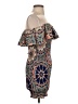 Shein 100% Polyester Paisley Blue Cocktail Dress Size 4 - photo 4