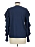 Shein Blue Long Sleeve Blouse Size 6 - photo 2