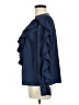 Shein Blue Long Sleeve Blouse Size 6 - photo 5