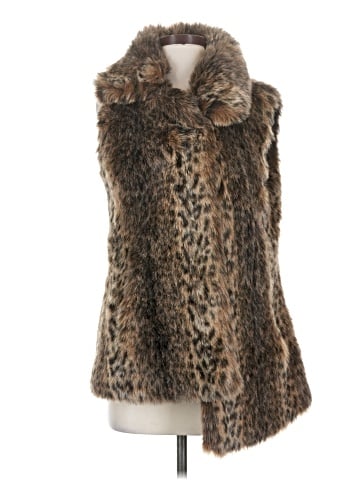 Aqua Faux Fur Vest (view 1)