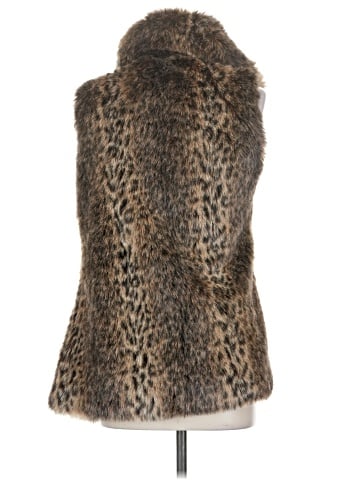 Aqua Faux Fur Vest (view 2)