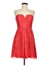 J.Crew 100% Silk Hearts Red Cocktail Dress Size 6 - photo 1