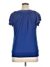 Wrapper Blue Short Sleeve Top Size XL - photo 2