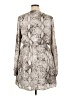 Jennifer Lopez 100% Polyester Animal Print Silver Casual Dress Size XL - photo 2