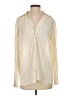 showpo Ivory Long Sleeve Blouse Size 0 - photo 1