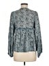 Sigrid Olsen 100% Rayon Blue Long Sleeve Blouse Size XS - photo 2