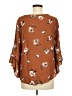 Everly 100% Rayon Brown 3/4 Sleeve Blouse Size M - photo 2