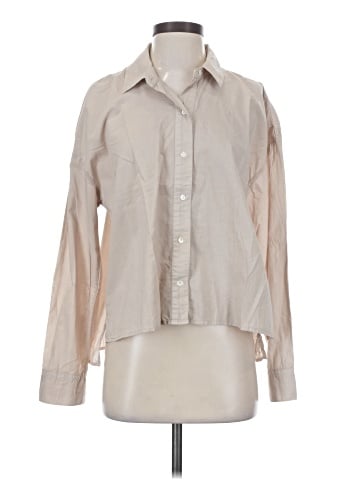 James Perse Long Sleeve Blouse (view 1)