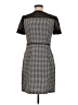 Unbranded Houndstooth Black Casual Dress Size M - photo 2