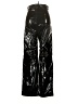 Princess Polly Metallic Black Casual Pants Size 4 - photo 2