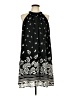 Siren Lily 100% Polyester Print Black Casual Dress Size L - photo 1