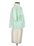 Rag & Bone 100% Rayon Stripes Green Short Sleeve Blouse Size XXS - photo 4