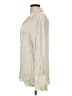 Gap 100% Rayon Metallic Ivory Long Sleeve Blouse Size L (tall) - photo 5