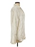 Gap 100% Rayon Metallic Ivory Long Sleeve Blouse Size L (tall) - photo 4