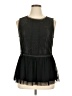 Suzanne Betro 100% Polyester Black Sleeveless Blouse Size XL - photo 1